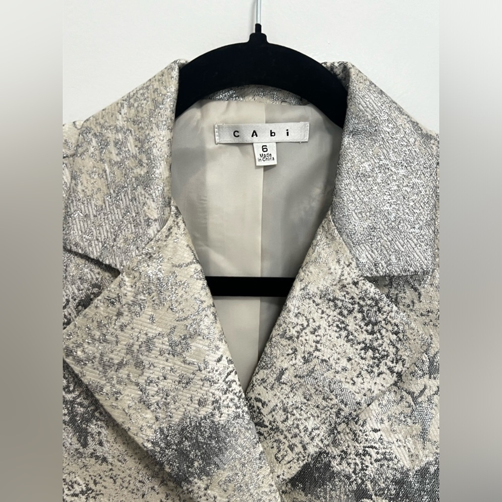 CAbi Women Cream/Silver Blazer - Picture 4 of 11